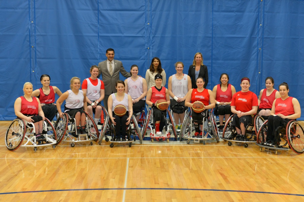 Canada's women's wheelchair basketball team are currently training at the Mattamy Athletic Centre as they prepare for tournament in three months time ©Wheelchair Basketball Canada/Phillip MacCallum