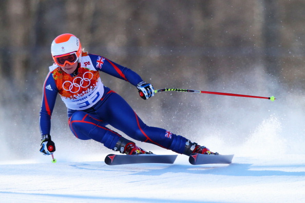 Chemmy Alcott in downhill action during the Winter Olympic Games in Sochi last month ©Getty Images