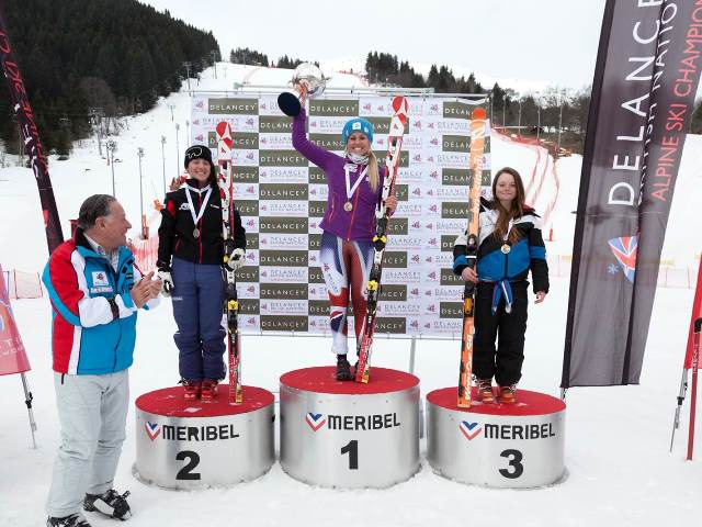 Chemmy Alcott crowning her career in perfect style by winning the Super G at the British National Championships ©BSS
