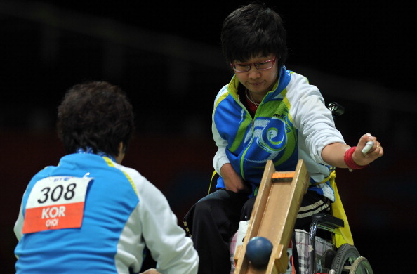 Boccia coach Kim Jin-han was also accused of abusing athletes during the London 2012 Paralympics ©AFP/Getty Images