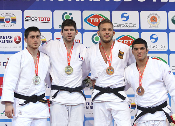 Cyrille Maret is the man to beat in the men's under 100kg category as he strode to victory at the Samsun Judo Grand Prix ©IJF