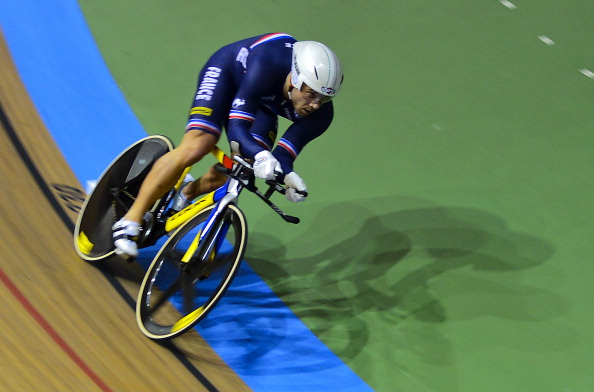 Frenchman Francois Pervis won his second gold medal of the week in the 1km time trial ©AFP/Getty Images