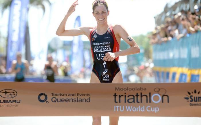Gwen Jorgensen and Mario Mola have won the opening ITU World Cup event of 2014 in Mooloolaba ©Delly Carr/ITU