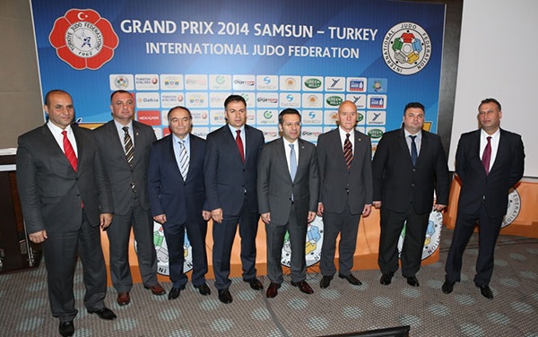 IJF and Turkish officials gather for a press conference ahead of the Samsun Grand Prix ©IJF