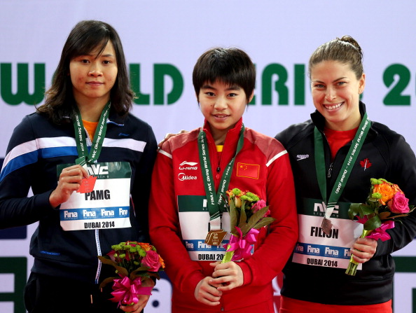 It was business as usual in the women's 10m platform final as China's Liu Huixia took victory ahead of Pandelela Rinong Pamg and Roseline Filion ©Getty Images