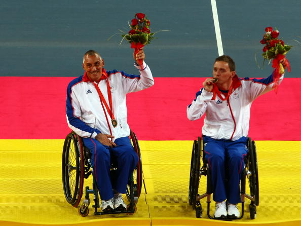 Jamie Burdekin (right) took bronze in the quad doubles contest at the 2008 Beijing Paralympic Games ©Getty images