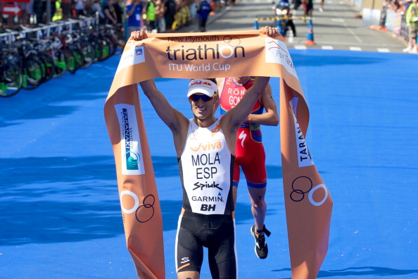 Ivan Kaleshnikov finished 36th in New Plymouth in a race won by Mario Mola of Spain ©Getty Images