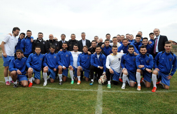 Kosovo's national football team are preparing for their first international friendly ©AFP/Getty Images