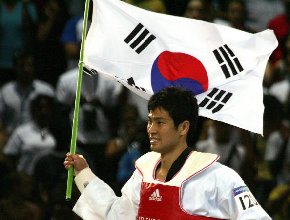 Moon Dae-sung is formerly a taekwondo player who won a gold medal at the Athens 2004 Olympic Games ©AFP/Getty Images