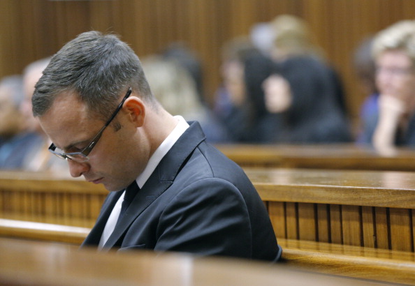 Oscar Pistorius shot his girlfriend on Valentine's Day last year, but denies premeditated murder ©AFP/Getty Images