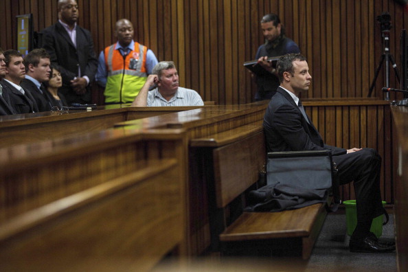 Oscar Pistorius was far more composed in court today ©Getty Images