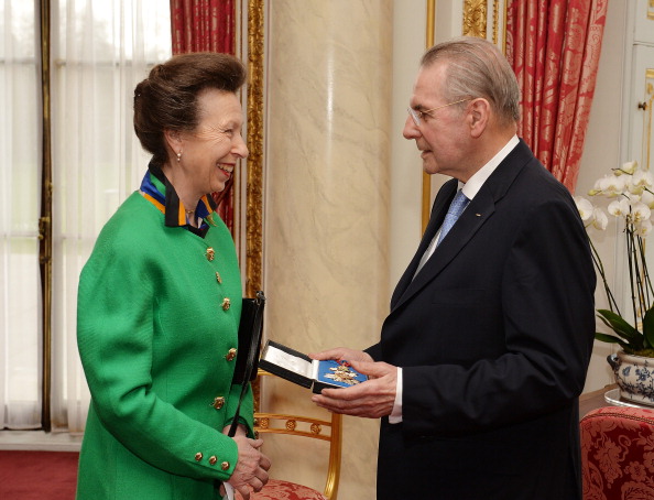  Princess Anne, pictured here with former IOC President Jacques Rogge, is President of World Horse Welfare ©AFP/Getty Images