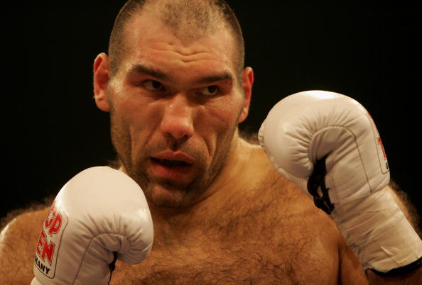 Putin has wheeled out boxer Nicolai Valuev, who has been seen strolling around Crimea's capital ©Bongarts/Getty Images