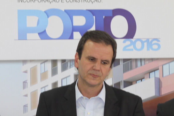 Rio mayor Eduardo Paes has proposed changes to plans for the media village to be in the port region of the city ©Getty Images 