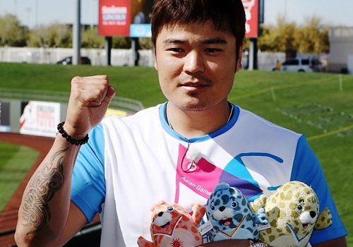 Shin-Soo Choo has been revealed as a Goodwill Ambassador for the 2014 Asian Games ©Olympic Council of Asia
