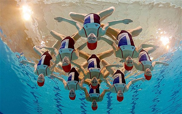 Britain's synchronised swimming team, who competed at London 2012, face a financial struggle after having their appeal against cut in funding rejected ©Getty Images