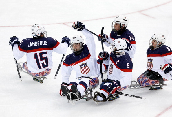 The US celebrate the second goal in a 3-0 victory over Italy ©Getty Images