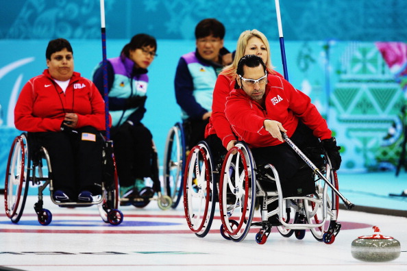 The US wheelchair curling team have been beaten by South Korea this afternoon ©Getty Images