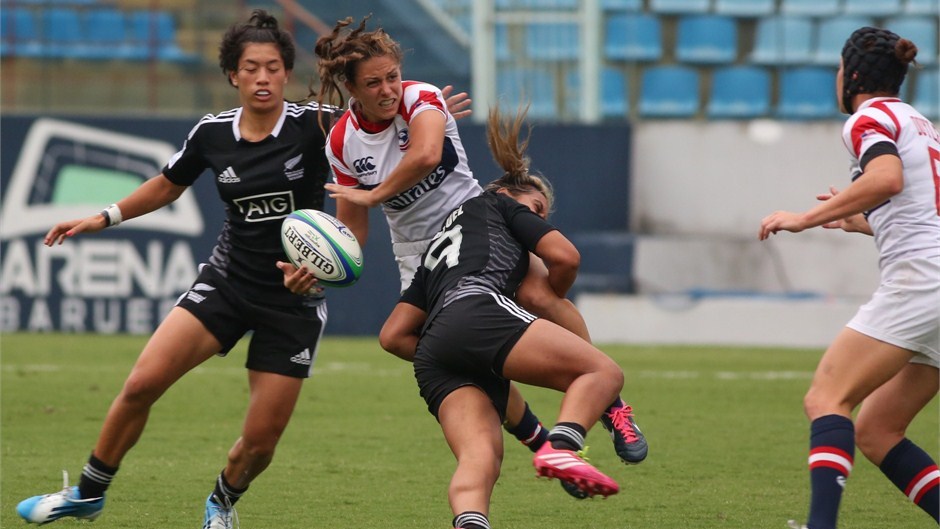 The United States have announced their 12-player team for the upcoming Guangzhou Sevens, the fourth leg of the 2013-2014 IRB Women's Sevens World Series ©IRB/Joao Neto