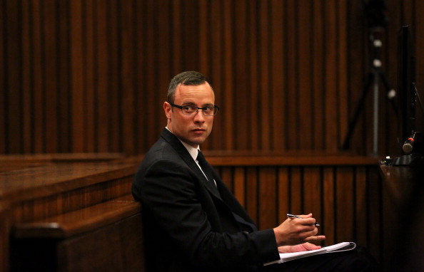 The court has heard more electronical exchanges between Oscar Pistorius and girlfriend Reeva Steenkamp as defence tries to prove the couple had a loving relationship ©AFP/Getty Images