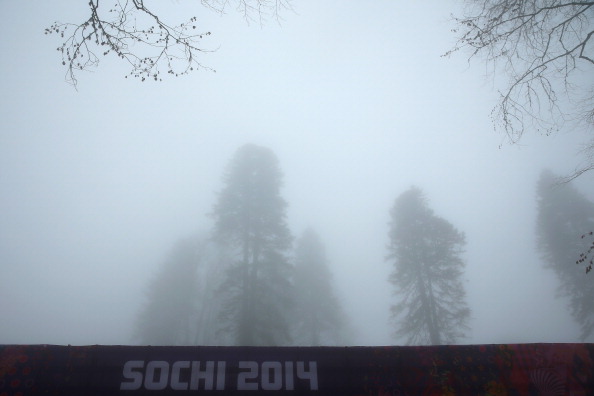 The fog has descended early on day four of the Games ©Getty Images