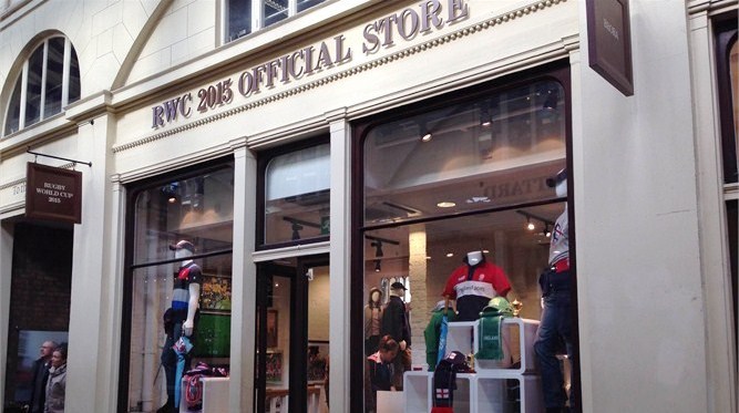 The new flagship store for Rugby World 2015 has been opened in Covent Garden ©IRBRWC 2015