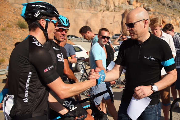 There are many figures involved at Team Sky but Principal Sir Dave Brailsford still has overall control ©Getty Images