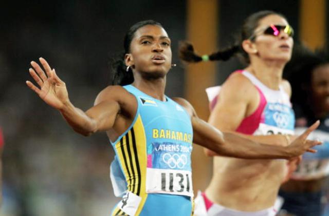 Tonique Williams-Darling won Olympic gold for the Bahamas at Athens 2004 under the reign of former BOC President Sir Arlington Butler ©Bongarts/Getty Images