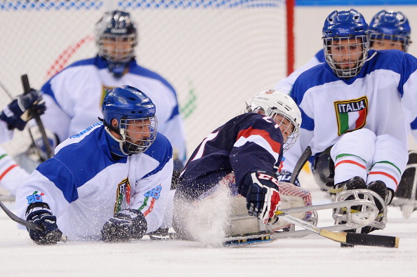 United States versus Italy in the latest ice sledge hockey clash ©Getty Images