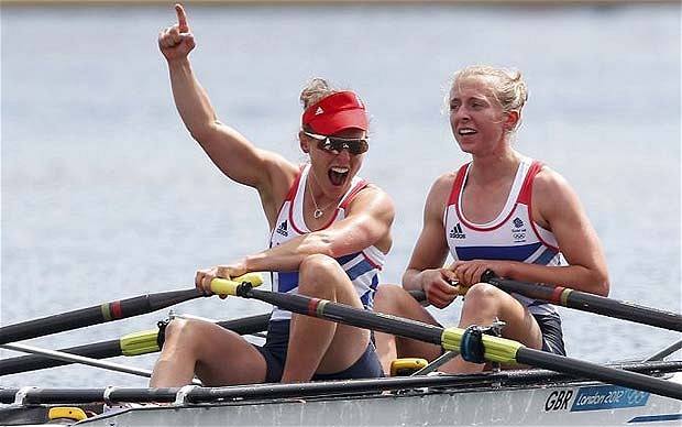 Sophie Hosking and Katherine Copeland were among the British rowers who enjoyed success at London 2012, a performance rewarded by UK Sport in increased funding for Rio 2016 ©Getty Images