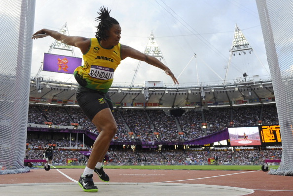 Allison Randall, who holds the Jamaican discus record, competed at the London 2012 Olympics but failed to qualify for the final ©AFP/Getty Images 