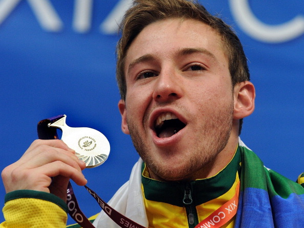 Australia secured 15 medals overall at the 2010 Commonwealth Games in Delhi with Matthew Mitcham earning four silvers ©AFP/Getty Images