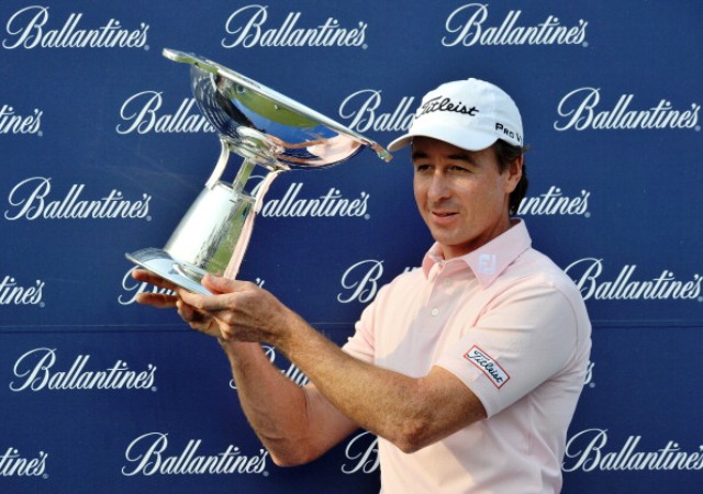 Australian Peter Rumford won the Ballantine's Championship at Blackstone last year ©AFP/Getty Images