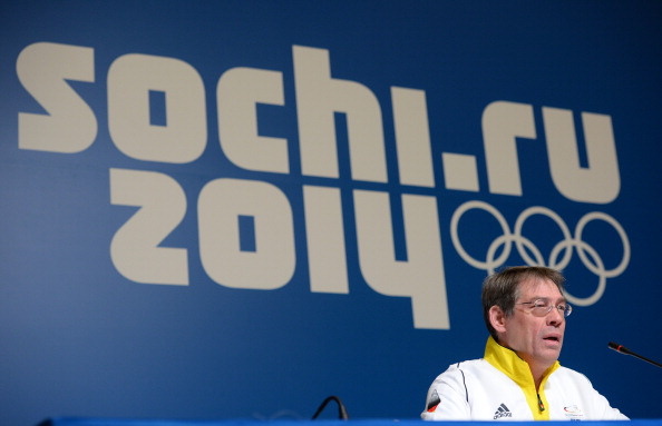 Bernhard Schwank, speaking during the Winter Olympics in Sochi in February, will be German Chef de Mission for two major future events ©AFP/Getty Images