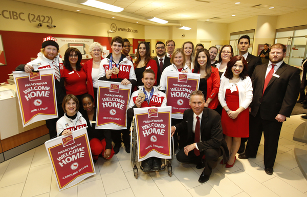 CIBC are holding Welcome Home events for Canada's Paralympic heroes following Sochi 2014 ©The Canadian Press Images/Larry MacDougal