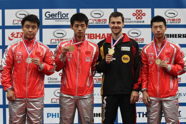 Former world number one Timo Boll won a world bronze medal in 2011 and is one of the few players to have occasionally upset the Chinese in recent years ©Bongarts/Getty Images