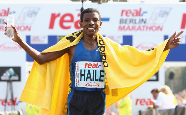 Haile Gebrselassie may not be competing, but he will still be on the London Marathon couse setting the pace for what he says is the best ever field assembled ©Bongarts/Getty Images