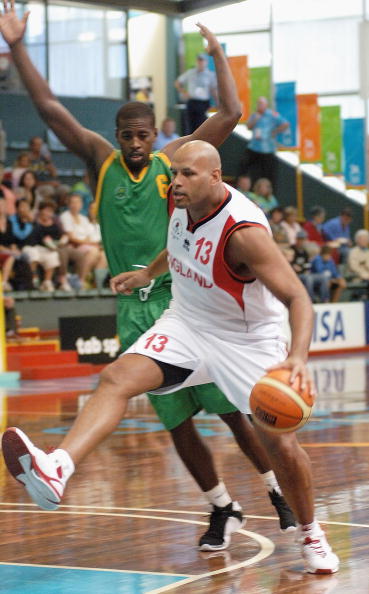John Amaechi, pictured playing for England in the Melbourne 2006 Commonwealth Games, was particularly critical of integrity in sport ©Getty Images