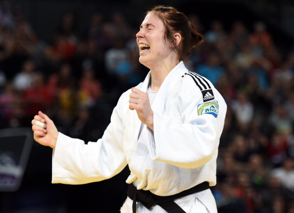 Kim Polling won each of her day's encounters by ippon as she cruised to her second European gold medal in as many years in the women's under 70kg division ©AFP/Getty Images