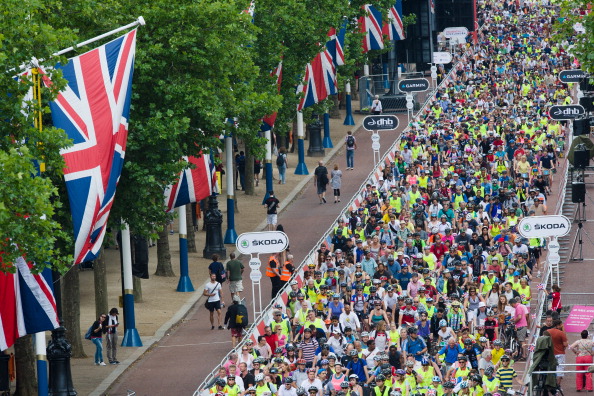 Mass participation cycling events like RideLondon have shown the appeal they bring ©AFP/Getty Images