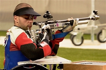 Matt Skelhon impressed on home soil claiming gold and silver medals in the first IPC Shooting World Cup of the year ©Getty Images 
