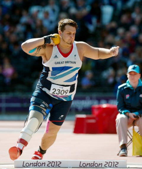 Paralympic champion Aled Davies will be competing on home soil in Wales when Swansea hosts the 2014 IPC Athletics European Championships ©AFP/Getty Images