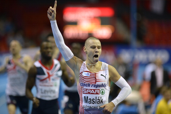 Pavel Maslak laid down a marker in the 400m race in Sopot last month ©AFP/Getty Images