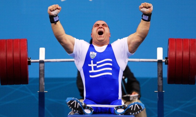 Pavlos Mamalos won World Championship gold in Dubai with a record lift of 240kg ©Getty Images 