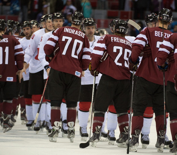Ralfs Freibergs tested positive in a urine sample he provided just days after Latvia's quarter-final loss to Canada at the Sochi Winter Games ©MCT/Getty Images