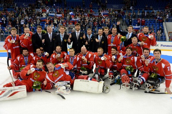 Russia's ice sledge hockey team went from not existing to Paralympic silver in just five years ©AFP/Getty Images