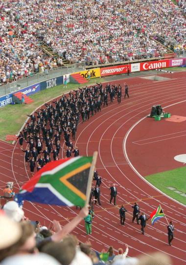 South Africa marked their return to the sporting world by competing at the 1994 Commonwealth Games in Victoria ©Getty Images
