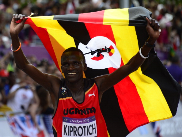Stephen Kiprotich is looking forward to returning to the British capital to chase his first London Marathon win ©AFP/Getty Images