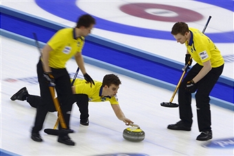 Sweden have made it through to their second successive Men's Curling World Championship final in Beijing ©AFP/Getty Images