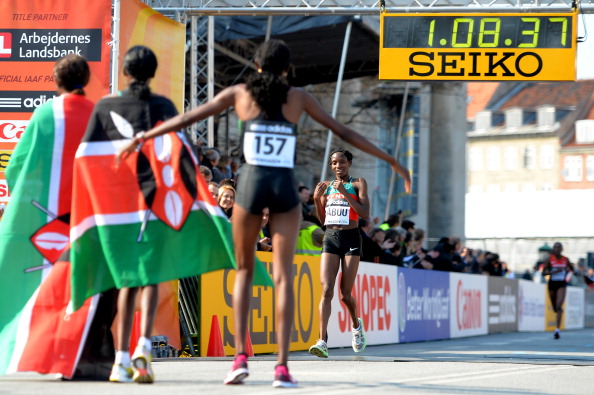 The 2014 World Half Marathon saw 30,000 mass participants and 222 elite runners compete across Copenhagen ©Getty Images